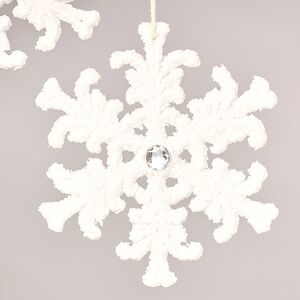 Набор елочных игрушек Снежинки - Montmelyan 12 см, 2 шт Winter Deco фото 2