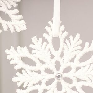 Набор елочных игрушек Снежинки - Risul 13 см, 2 шт Winter Deco фото 3