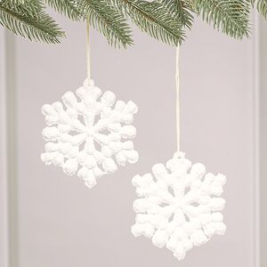 Набор елочных игрушек Снежинки - Chambray 12 см, 2 шт