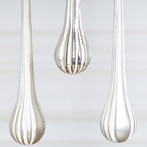 Елочные игрушки Сосульки Charming Drop 18 см серебряный, 6 шт, пластик Winter Deco фото 2