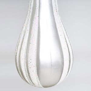 Елочные игрушки Сосульки Charming Drop 18 см серебряный, 6 шт, пластик Winter Deco фото 4