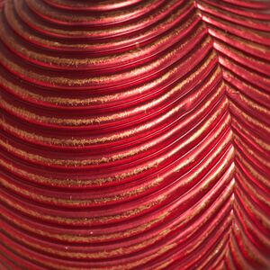 Елочные шары Fattura Coste - Antique Red 7 см, 6 шт, пластик Winter Deco фото 4