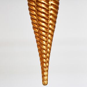 Елочная игрушка Сосулька Fattura Coste - Antique Cooper 15 см, 4 шт, пластик Winter Deco фото 3