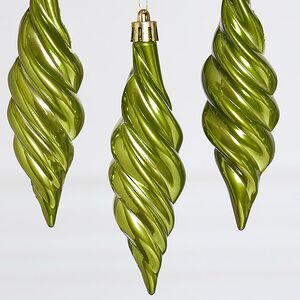 Елочные игрушки Сосульки Frosted Twist 11 см зеленый, 4 шт, пластик Winter Deco фото 4