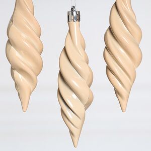 Елочные игрушки Сосульки Frosted Twist 11 см жемчужный, 4 шт, пластик Winter Deco фото 3