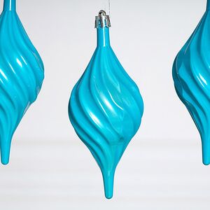 Елочные игрушки Сосульки Melodia di Ghiaccio 13 см голубой, 3 шт, пластик Winter Deco фото 3