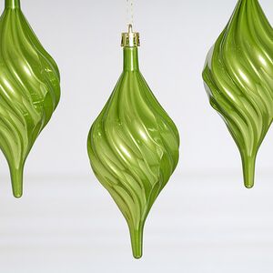 Елочные игрушки Сосульки Melodia di Ghiaccio 13 см зеленый, 3 шт, пластик Winter Deco фото 3