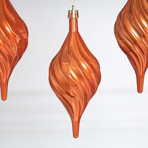 Елочные игрушки Сосульки Melodia di Ghiaccio 13 см терракотовый, 3 шт, пластик Winter Deco фото 3