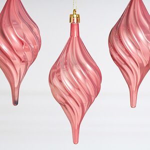 Елочные игрушки Сосульки Melodia di Ghiaccio 13 см розовый, 3 шт, пластик Winter Deco фото 3