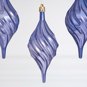 Елочные игрушки Сосульки Melodia di Ghiaccio 13 см фиолетовый, 3 шт, пластик Winter Deco фото 3