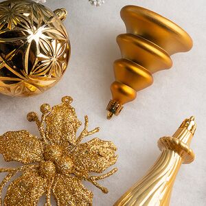Набор елочных игрушек Legnano - Golden Light 7-17 см, 13 шт, пластик Winter Deco фото 3