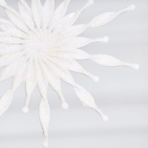 Елочная игрушка Снежинка Altairт 15 см белый, 6 шт Winter Deco фото 3