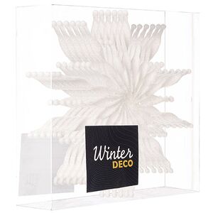 Елочная игрушка Снежинка Altairт 15 см белый, 6 шт Winter Deco фото 5