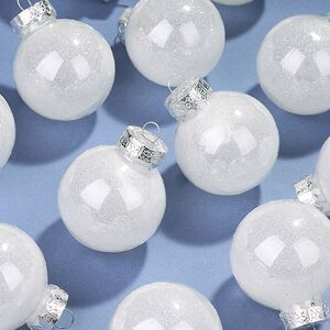Елочные ПЭТ шары Albertine - Glaze White 6 см, 12 шт Winter Deco фото 3