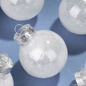Елочные ПЭТ шары Albertine - Glaze White 6 см, 12 шт Winter Deco фото 2