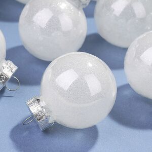 Елочные ПЭТ шары Albertine - Glaze White 6 см, 12 шт Winter Deco фото 4