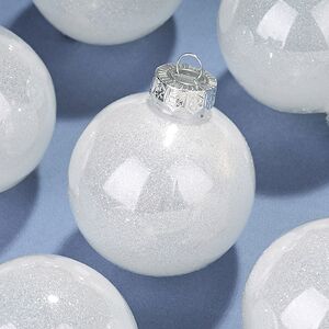 Елочные ПЭТ шары Albertine - White Glaze 8 см , 6 шт Winter Deco фото 5