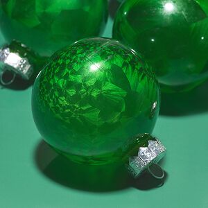 Елочные ПЭТ шары Albertine - Christmas Green 8 см, 6 шт Winter Deco фото 2