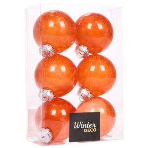 Елочные ПЭТ шары Albertine - Flaming Sky 8 см, 6 шт Winter Deco фото 5