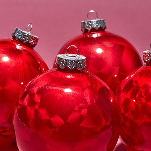 Елочные ПЭТ шары Albertine - Garnet Bracelet 10 см, 4 шт Winter Deco фото 2