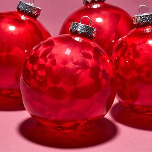 Елочные ПЭТ шары Albertine - Garnet Bracelet 10 см, 4 шт Winter Deco фото 4
