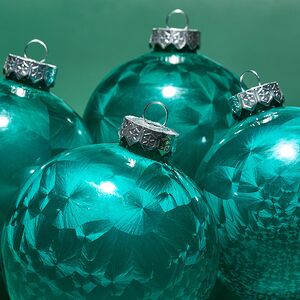 Елочные ПЭТ шары Albertine - Голубые Гавайи 10 см, 4 шт Winter Deco фото 4
