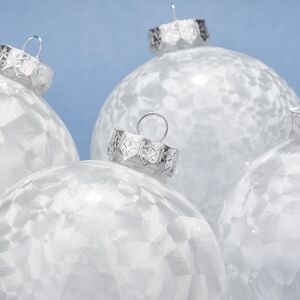 Елочные ПЭТ шары Albertine - Жемчужный Перелив 10 см, 4 шт Winter Deco фото 2
