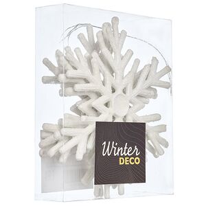 Елочная игрушка Снежинка - Levanto 15 см, 4 шт Winter Deco фото 5