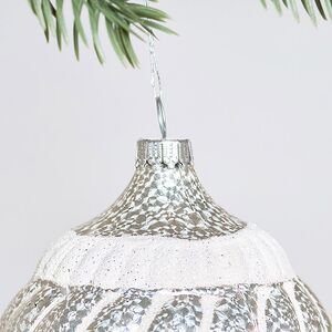 Пластиковые шары Луковки Pearl Ramona 10 см, 2 шт Winter Deco фото 2