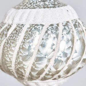 Пластиковые шары Луковки Pearl Ramona 10 см, 2 шт Winter Deco фото 3