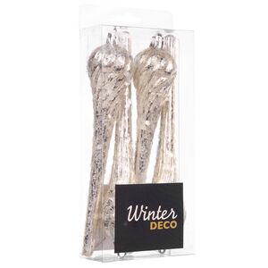 Елочная игрушка Сосулька - Mercogliano 17 см, 4 шт Winter Deco фото 4