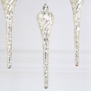 Елочная игрушка Сосулька - Mercogliano 17 см, 4 шт Winter Deco фото 2