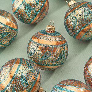 Елочные шары Faleron - Galatone 6 см, 9 шт, пластик Winter Deco фото 4