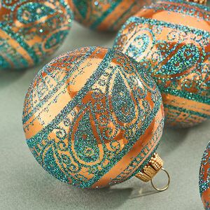 Елочные шары Faleron - Galatone 6 см, 9 шт, пластик Winter Deco фото 2