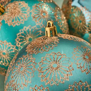 Елочные шары Barga - Venetiko 10 см, 4 шт, пластик Winter Deco фото 2