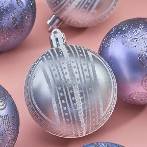Елочные шары Savelli - Palermo 6 см, 9 шт, пластик Winter Deco фото 3