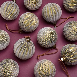 Елочные шары Muschio Fresco 8 см, 12 шт, стекло