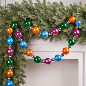 Бусы на елку Wellington - Fiesta 3-6 см, 210 см, пластиковые