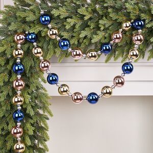 Бусы на елку Wellington - Notte Fiorita 2-5 см, 220 см, пластиковые