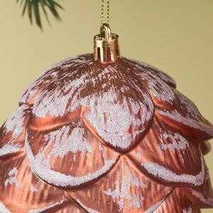 Елочная игрушка Шишка Crispina 18 см, 2 шт, пластик Winter Deco фото 4