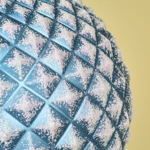 Елочный шар Lysandrea 15 см голубой, пластик Winter Deco фото 5