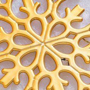 Елочная игрушка Снежинка Flanessa 11 см золотая, 6 шт Winter Deco фото 5