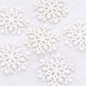 Елочная игрушка Снежинка Flanessa 11 см белая, 6 шт Winter Deco фото 1