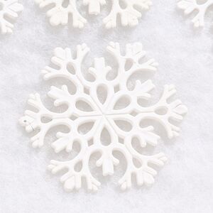 Елочная игрушка Снежинка Flanessa 11 см белая, 6 шт Winter Deco фото 2