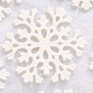 Елочная игрушка Снежинка Flanessa 11 см белая, 6 шт Winter Deco фото 3