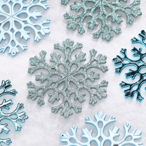 Елочная игрушка Снежинка Flanessa 11 см голубая, 6 шт Winter Deco фото 2