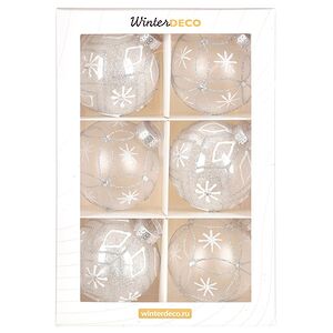 Елочные ПЭТ шары Eterna: Tale of the Northwind 8 см, 6 шт Winter Deco фото 7