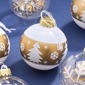 Елочные ПЭТ шары Eterna: Winterglow Sonata 8 см, 6 шт Winter Deco фото 2