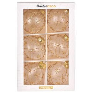 Елочные ПЭТ шары Eterna: Dance of Miralune 8 см, 6 шт Winter Deco фото 7