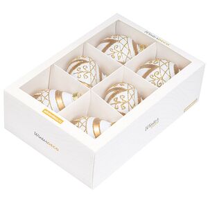 Елочные ПЭТ шары Eterna: Crown of Aetheria 10 см, 6 шт Winter Deco фото 3